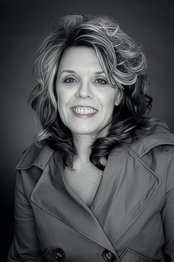 O'Rourke_Kelli_Web_B&W-600 Kelli O'Rourke Headshot Photo